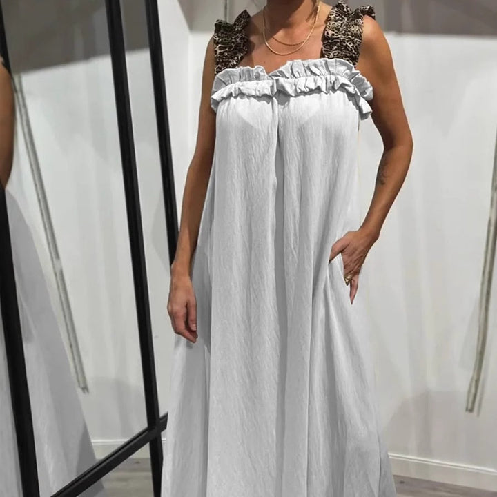 Klara | Robe Maxi Aérée à Bretelles avec Poches