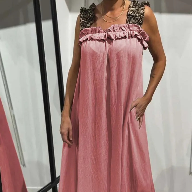 Klara | Robe Maxi Aérée à Bretelles avec Poches