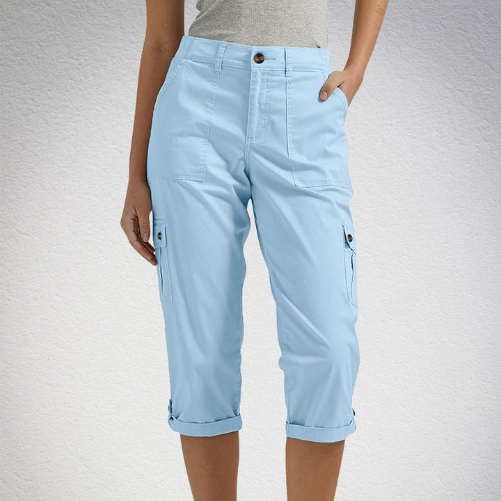 Alina | Shorts casual pour femmes avec plusieurs poches et taille haute