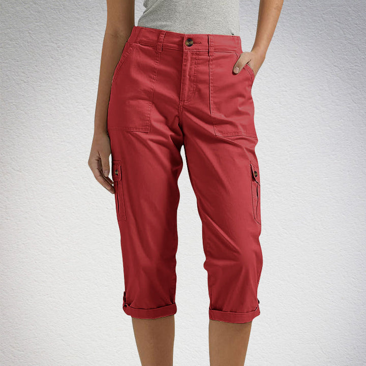 Alina | Shorts casual pour femmes avec plusieurs poches et taille haute