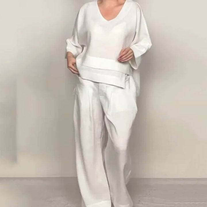 Pola | Ensemble élégant 2 pièces en style lin