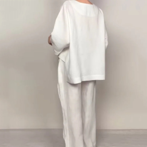 Pola | Ensemble élégant 2 pièces en style lin