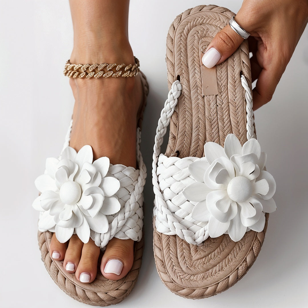 Ayla – Sandales Orthopédiques Ultra Confortables avec Décoration Florale